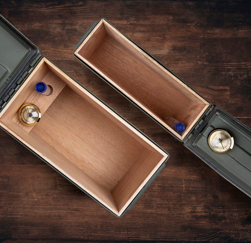 Gar-Box Reclaimed Military Can Cigar Humidor