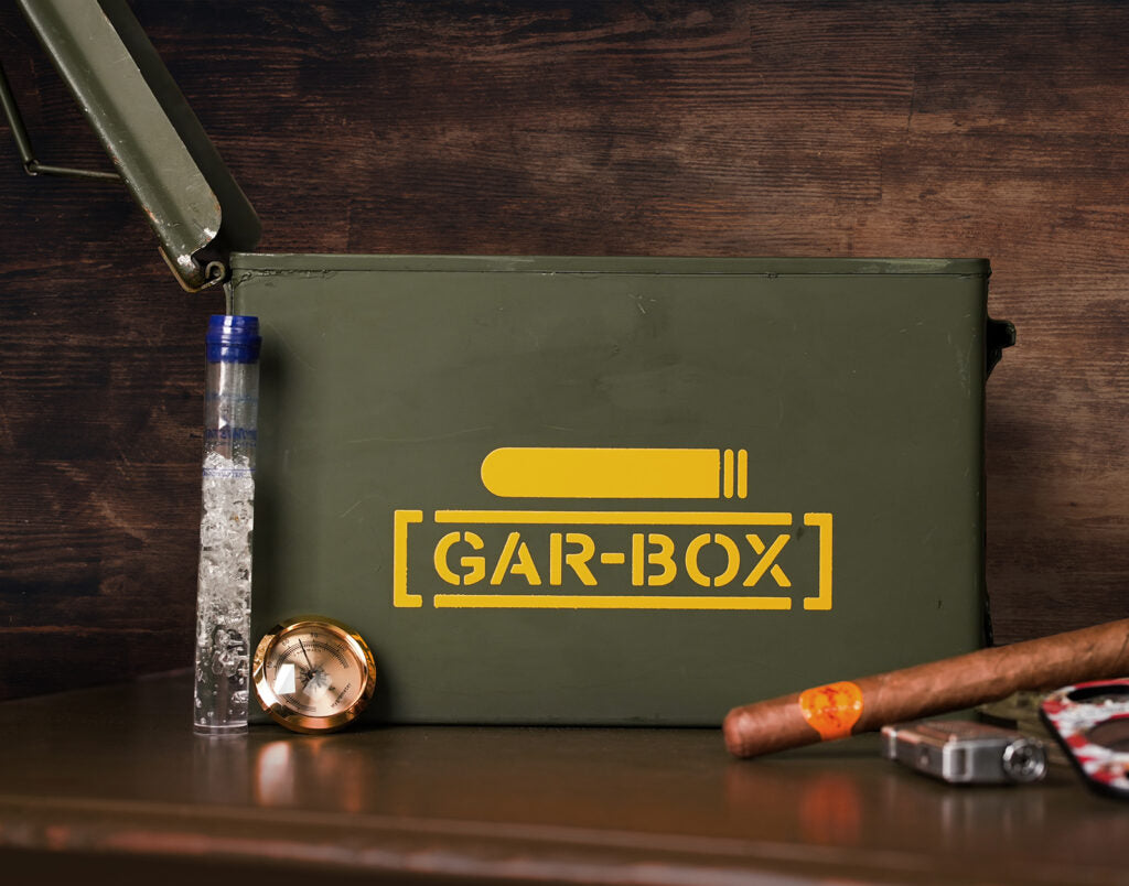 Gar-Box Reclaimed Military Can Cigar Humidor